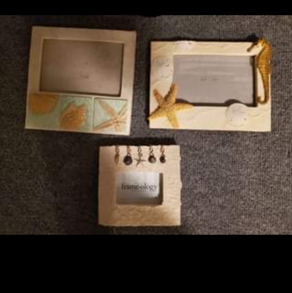 Beach themed picture frames bundle